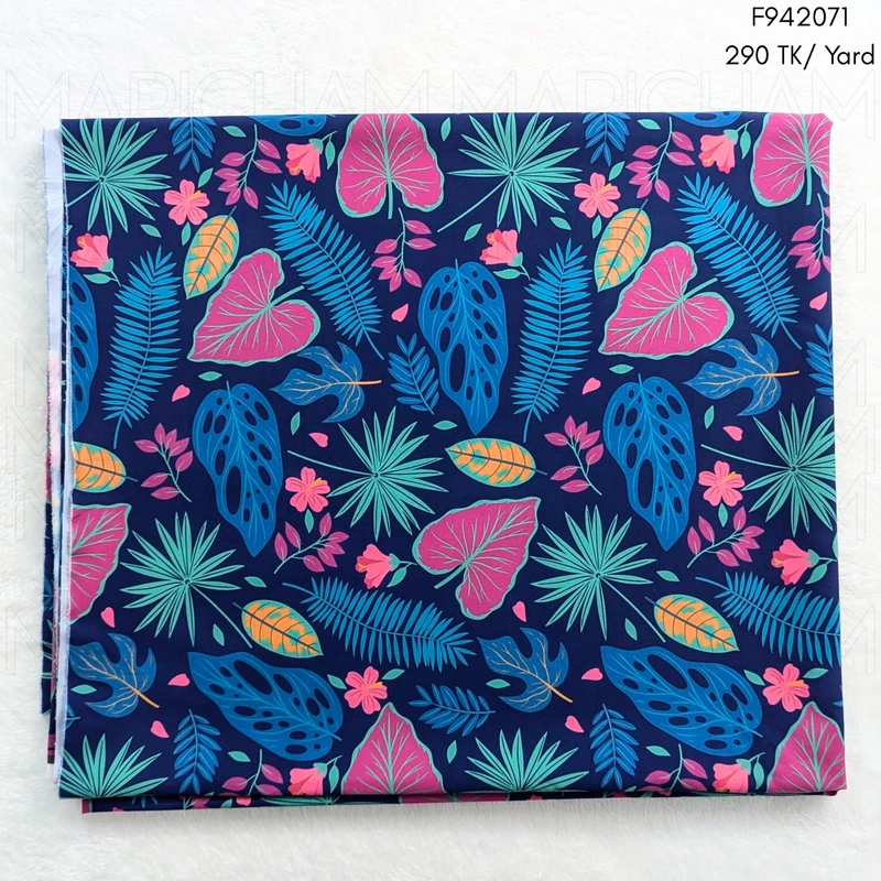 Floral Design Stretchable Fabric F942071 - Image 3