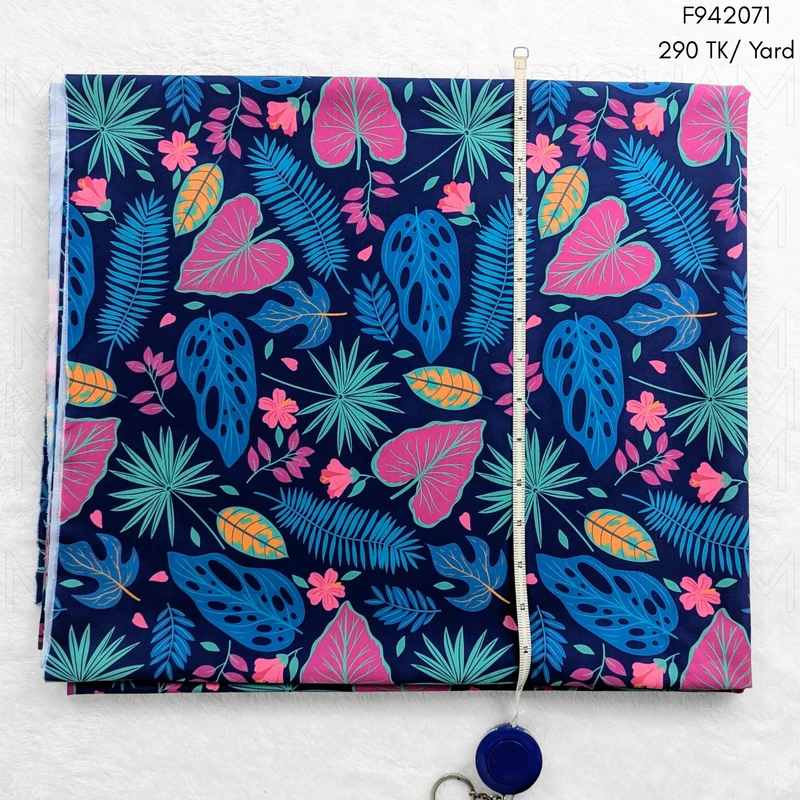 Floral Design Stretchable Fabric F942071 - Image 4