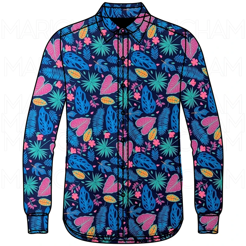 Floral Design Stretchable Fabric F942071 - Image 6