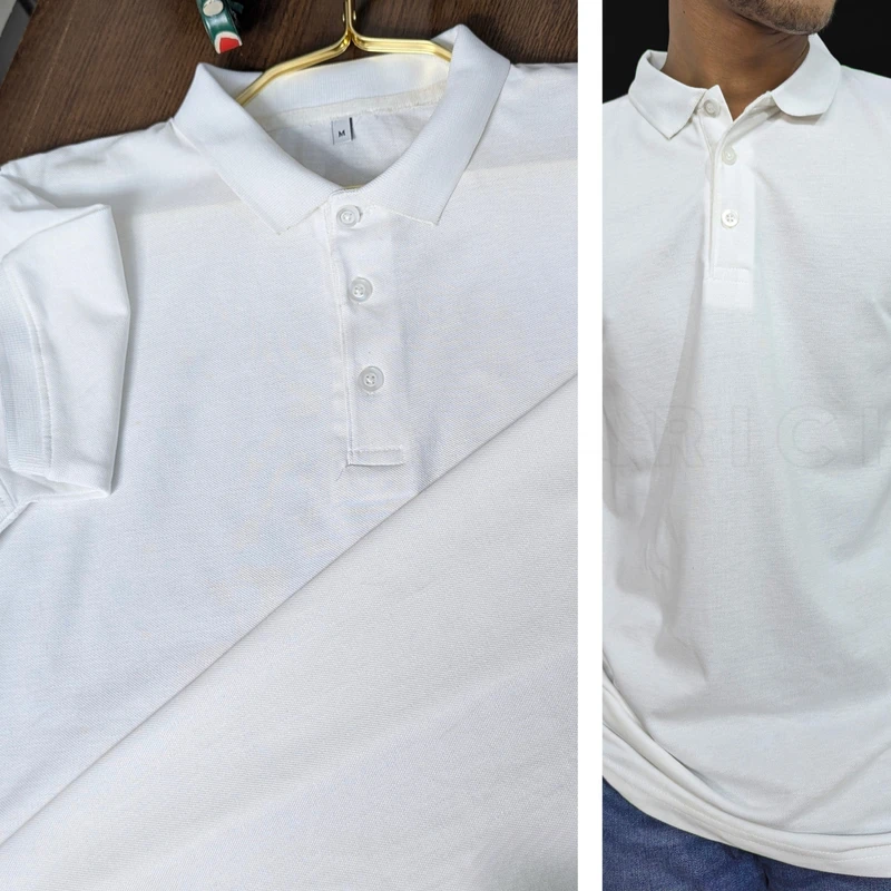 White PK Polo. PK-2
