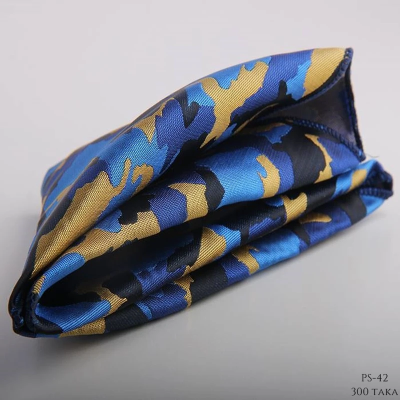 Camouflage Woven Jacquard Pocket Square. PS-15