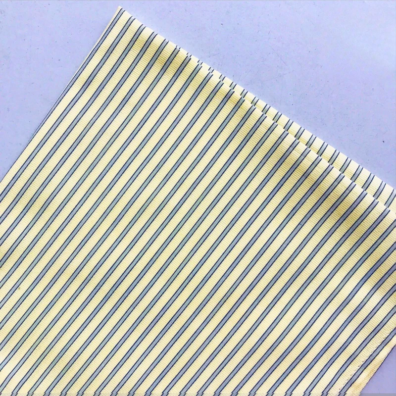 Yellow Striped 13x13 Pocket Square. PS-13028 - Image 3