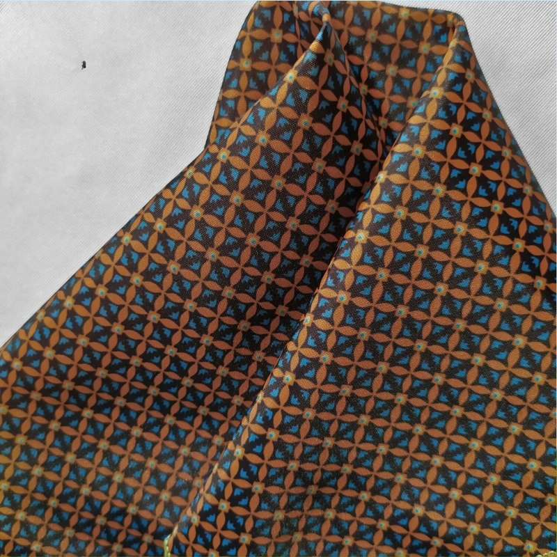 Orange-Blue 13x13 Pocket Square. PS-13046