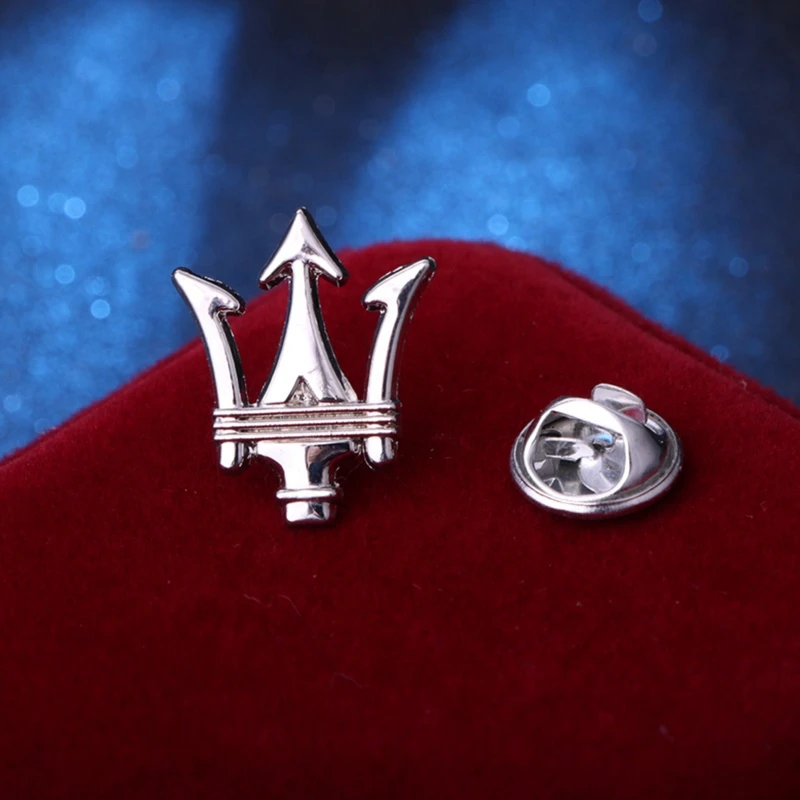 Maserati Logo Metal Lapel Pin. MLP-18