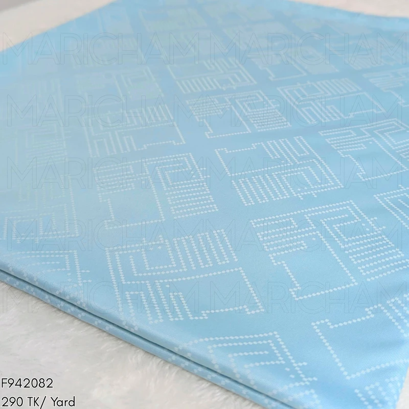 Paste-White Elephant Design Stretchable Fabric F942082