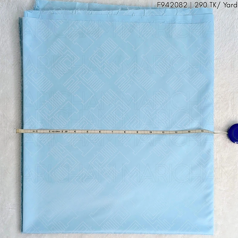 Paste-White Elephant Design Stretchable Fabric F942082 - Image 4