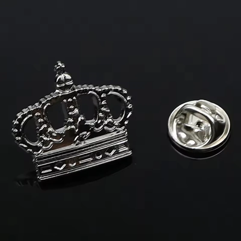 Crown Metal Lapel Pin. MLP-21