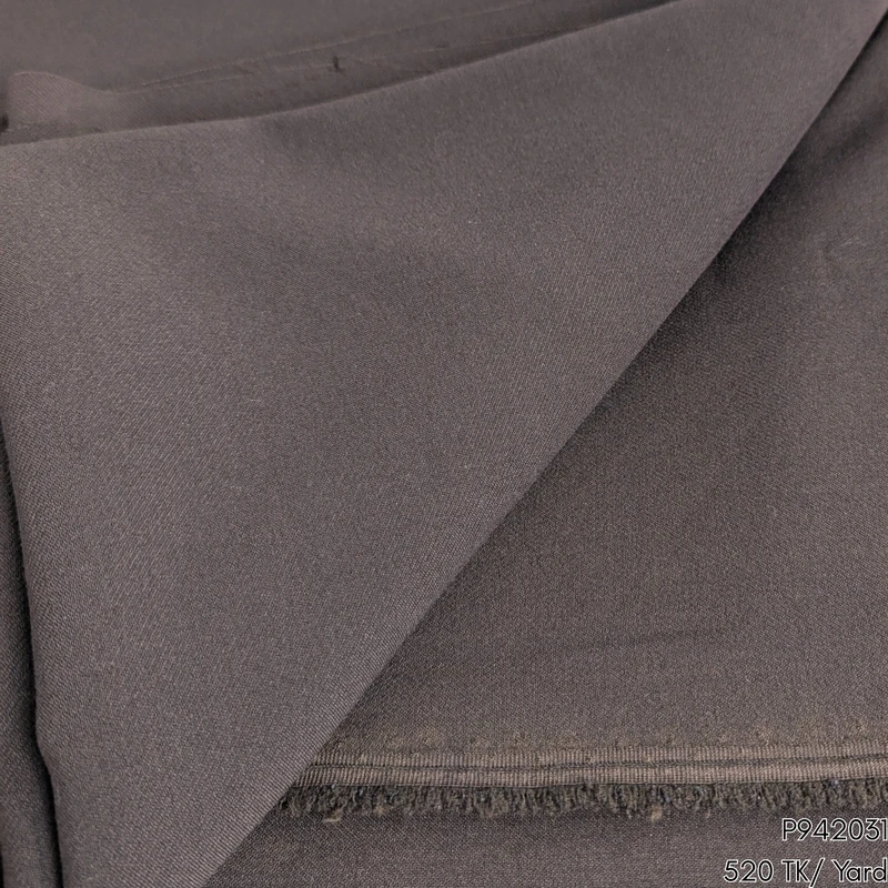 Chocolate Cotton Stretchable Bottom Fabrics P942031 - Image 3