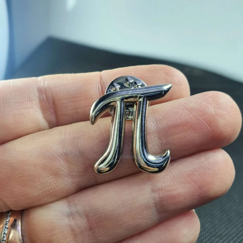 Pi Icon Metal Lapel Pin. MLP-42