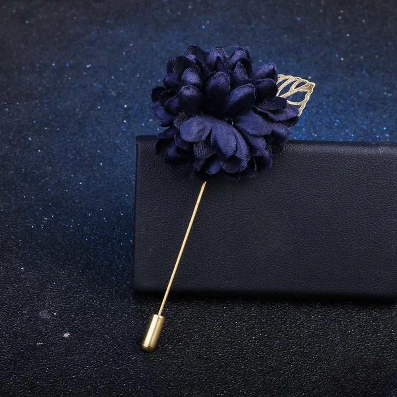 Rose Floral Lapel Pin With Metal Flower. FLP-14 - Image 3
