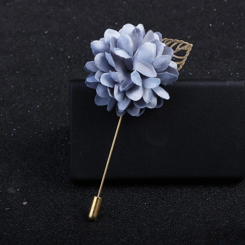 Rose Floral Lapel Pin With Metal Flower. FLP-14 - Image 5
