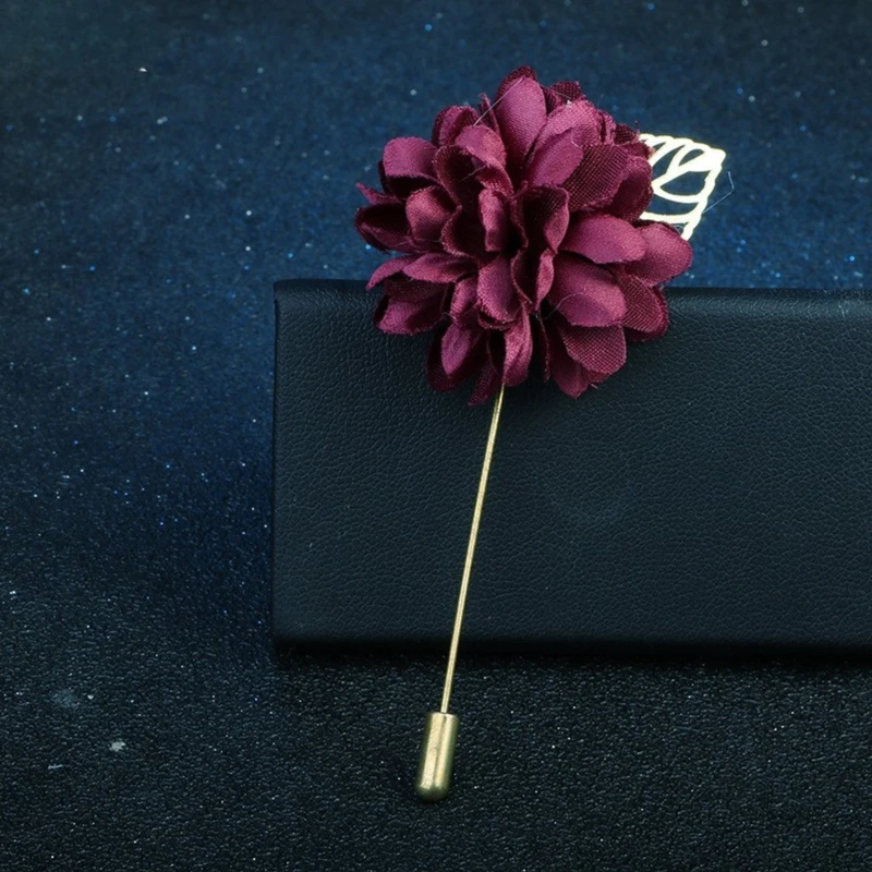 Rose Floral Lapel Pin With Metal Flower. FLP-14 - Image 7