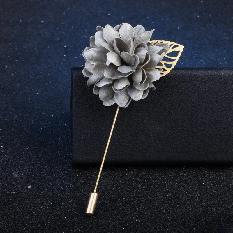 Rose Floral Lapel Pin With Metal Flower. FLP-14 - Image 8