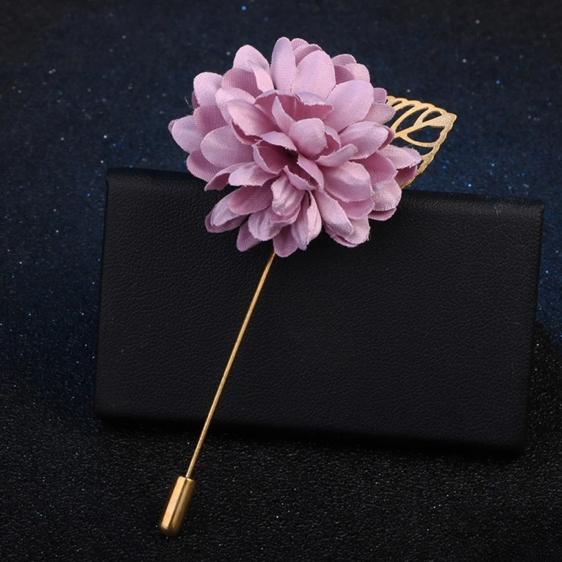 Rose Floral Lapel Pin With Metal Flower. FLP-14 - Image 9