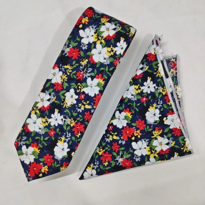 Floral Tie & Pocket Square Combo. TS-6