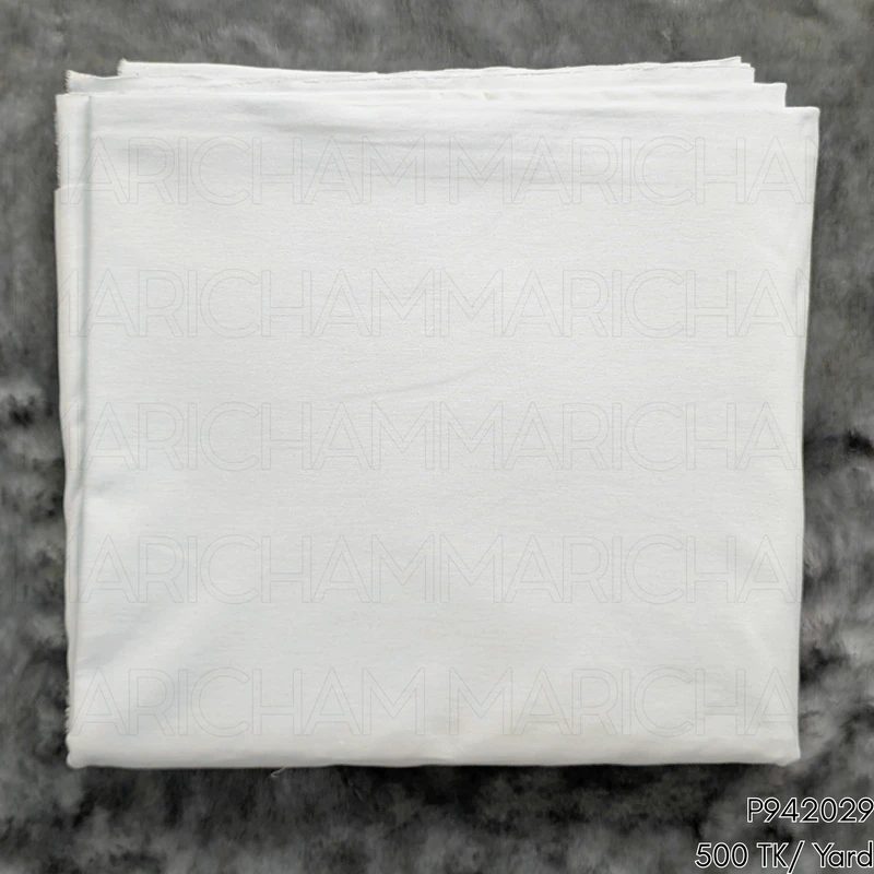 Off-White Cotton Stretchable Bottom Fabric P942029