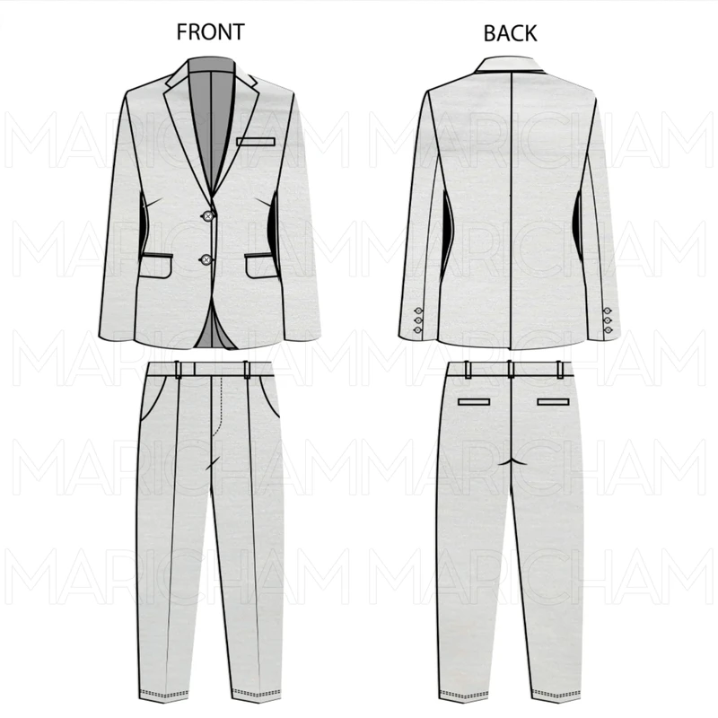 Off-White Cotton Stretchable Bottom Fabric P942029 - Image 7
