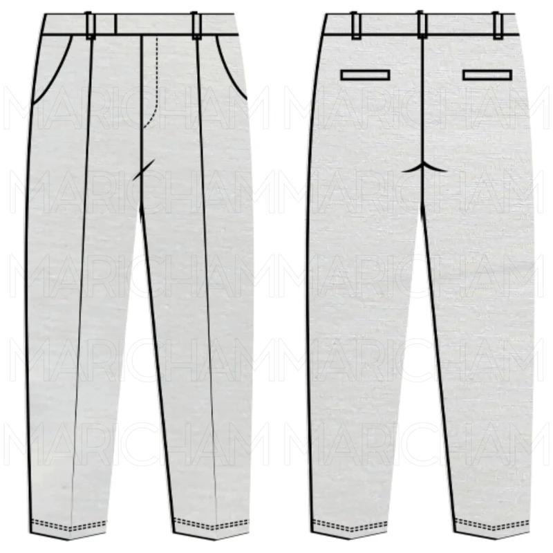 Off-White Cotton Stretchable Bottom Fabric P942029 - Image 9