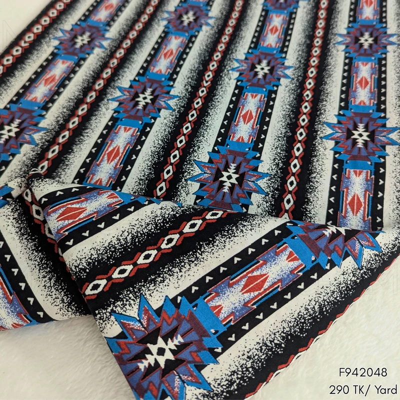 Tribal Striped Cotton Fabric F942048