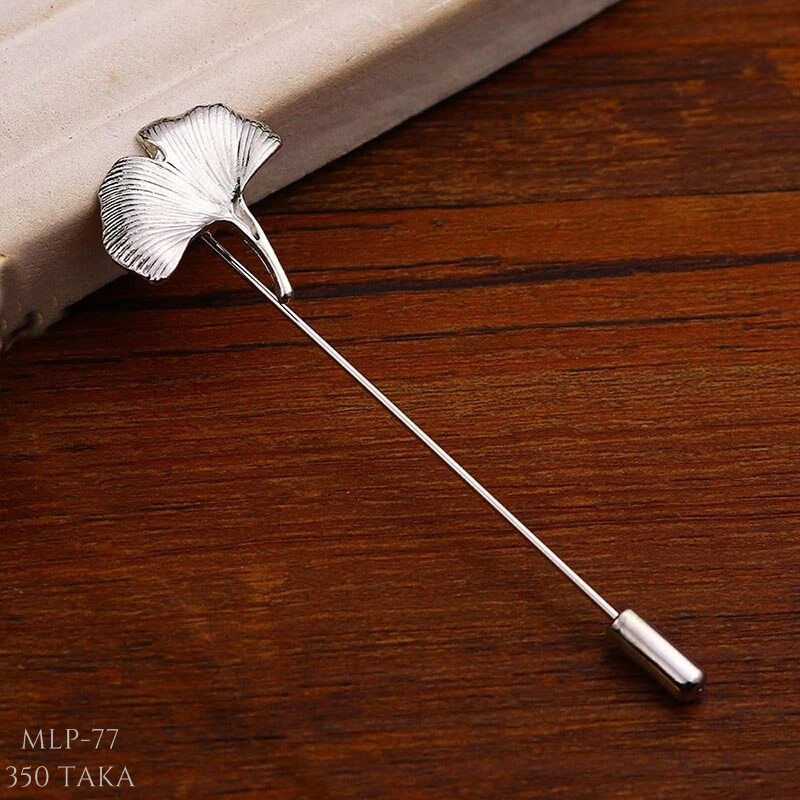 Ginkgo Leaf Metal Lapel Pin. MLP-77