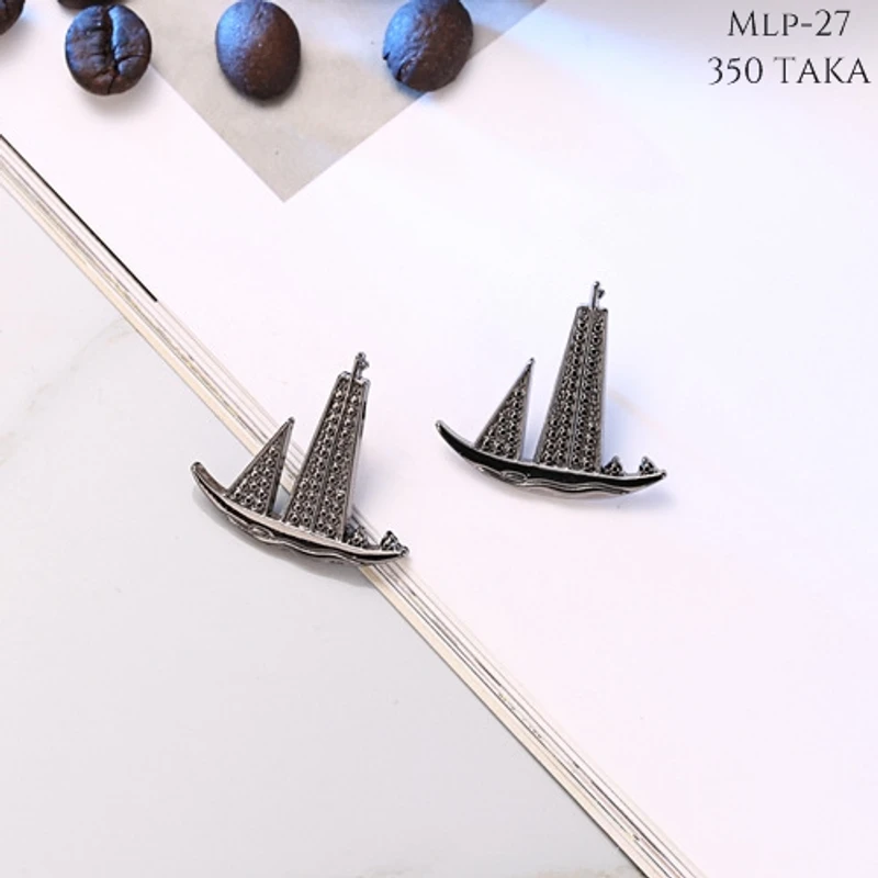 Sail Boat Metal Lapel Pin. MLP-27