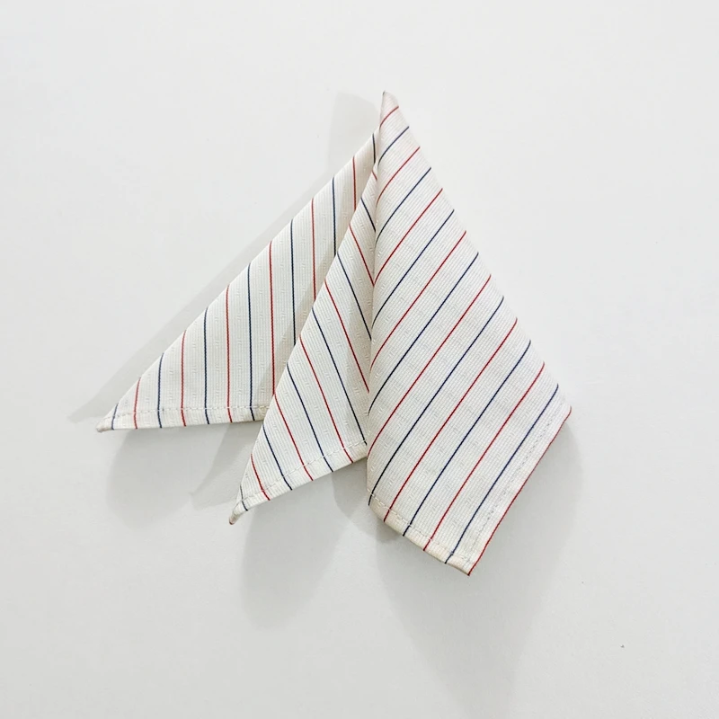 Striped 10x10 Pocket Squares. PS-1008 - Image 3