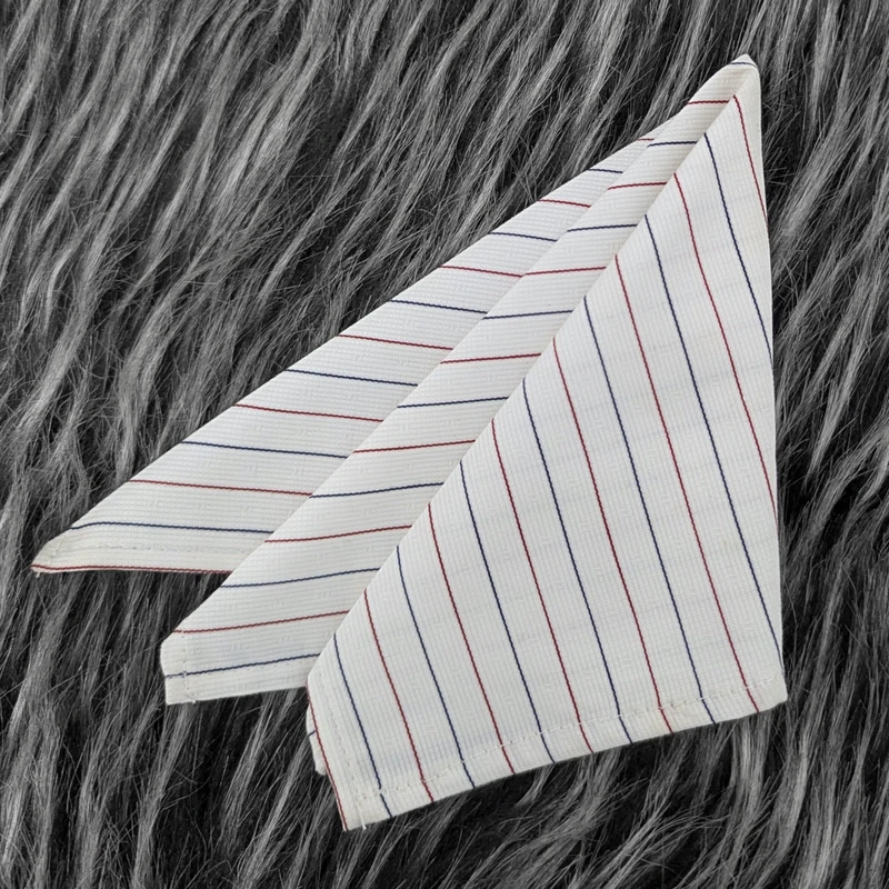 Striped 10x10 Pocket Squares. PS-1008 - Image 6