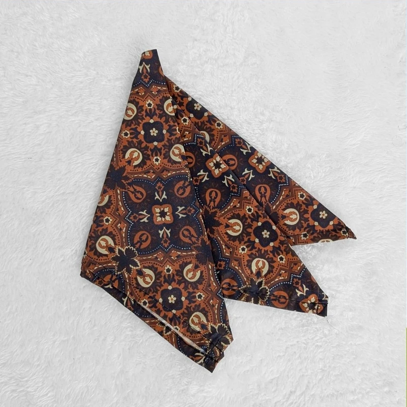 Black-Orange 13x13 Pocket Square. PS-13066