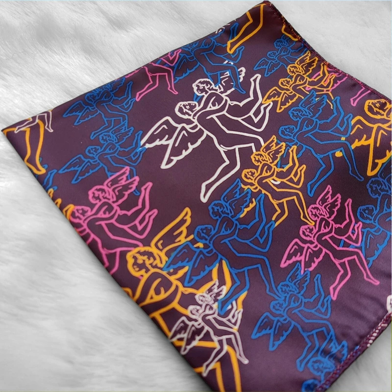 Lady Designed 13x13 Pocket Square. PS-13048