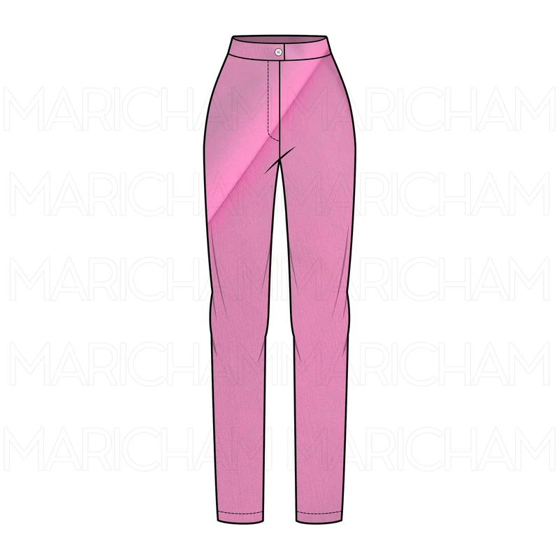 Pink Stretchable Bottom Fabric P942025 - Image 6