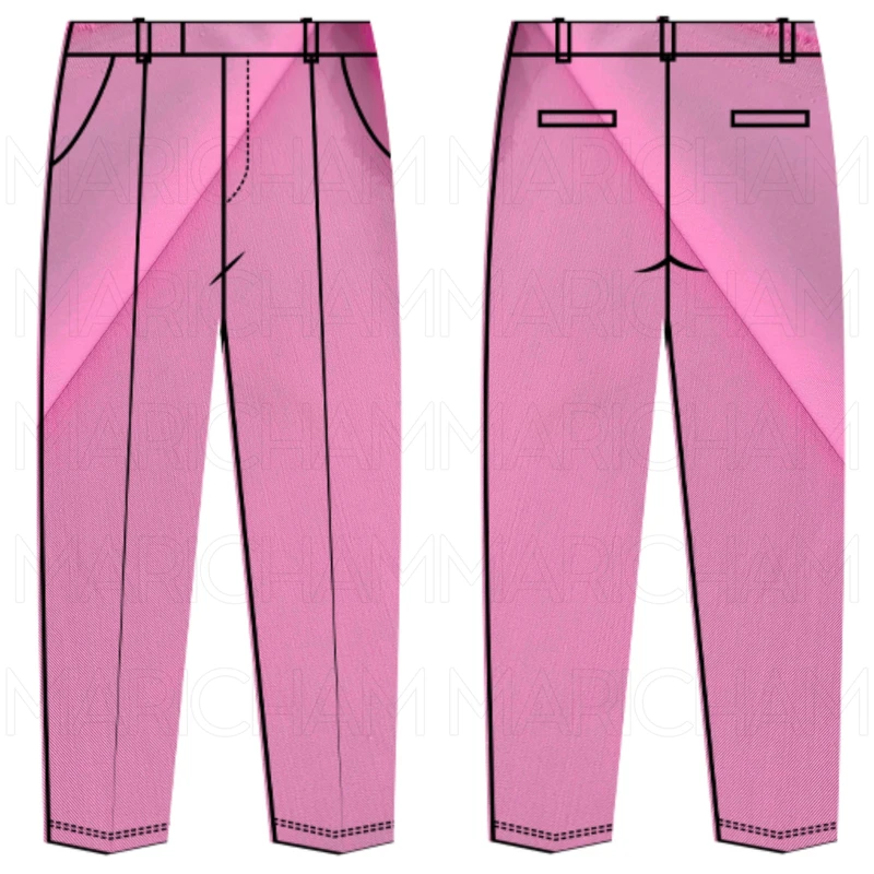 Pink Stretchable Bottom Fabric P942025 - Image 9