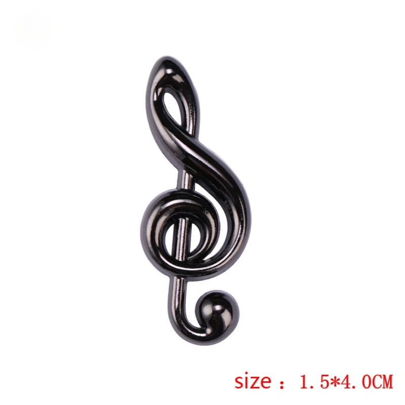 Black Musical Metal Lapel Pin. MLP-40 - Image 3