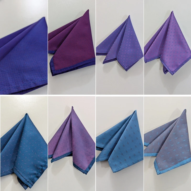 Self Textured Both Side Useable 10x10 pocket Squares. PS-1007