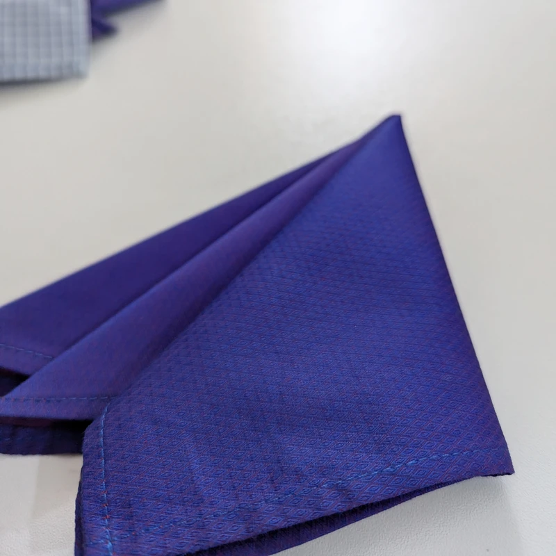 Self Textured Both Side Useable 10x10 pocket Squares. PS-1007