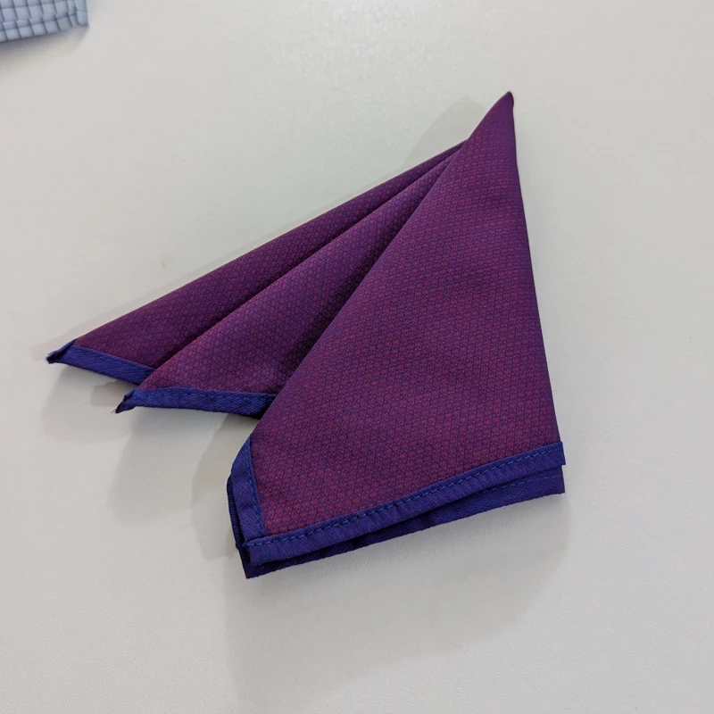 Self Textured Both Side Useable 10x10 pocket Squares. PS-1007 - Image 4