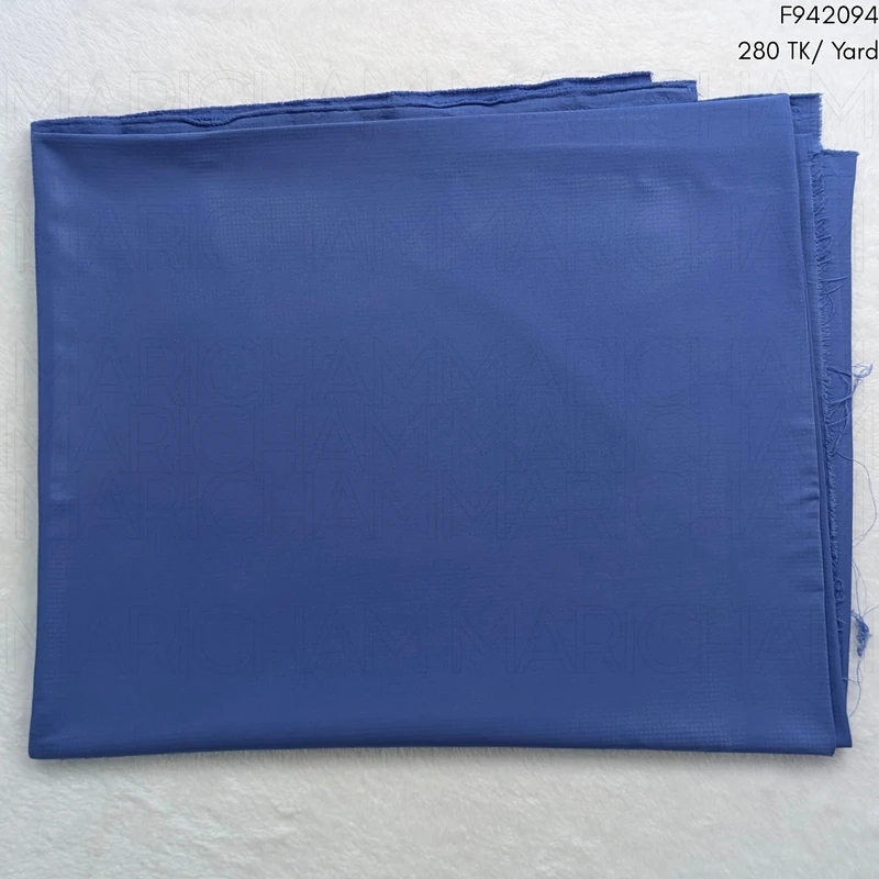 Blue Orchid Color Self Checkered Viscose Stretchable Fabric F942094