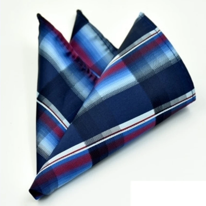 Checkered Jacquard Pocket Square. PS-8