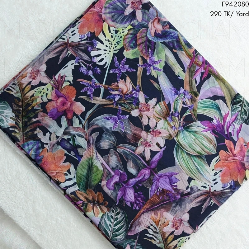 Colorful Tropical Design Stretchable Fabric F942080 - Image 3