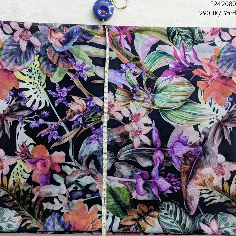 Colorful Tropical Design Stretchable Fabric F942080 - Image 4