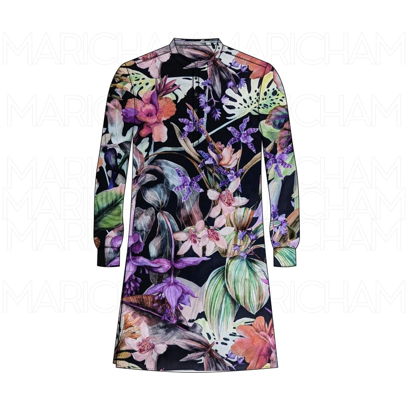 Colorful Tropical Design Stretchable Fabric F942080 - Image 8