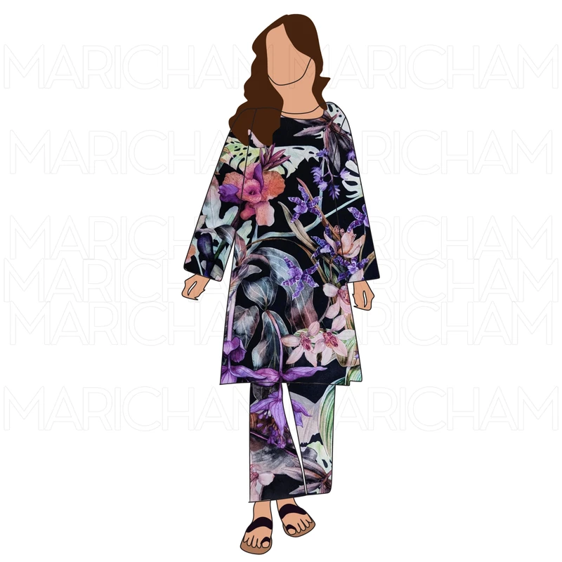 Colorful Tropical Design Stretchable Fabric F942080 - Image 9