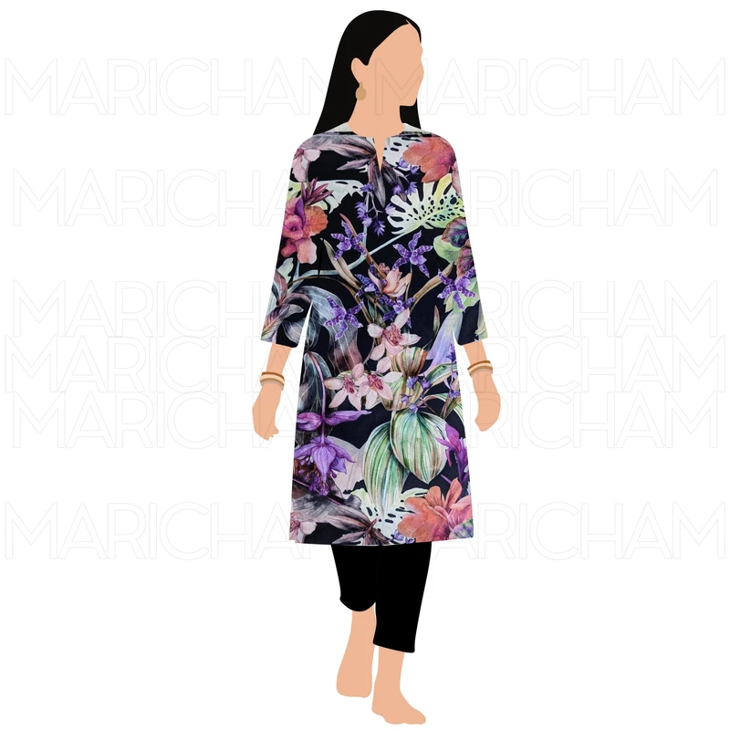 Colorful Tropical Design Stretchable Fabric F942080 - Image 10