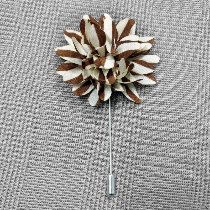 Striped Flower Lapel Pin. FLP-2 - Image 6