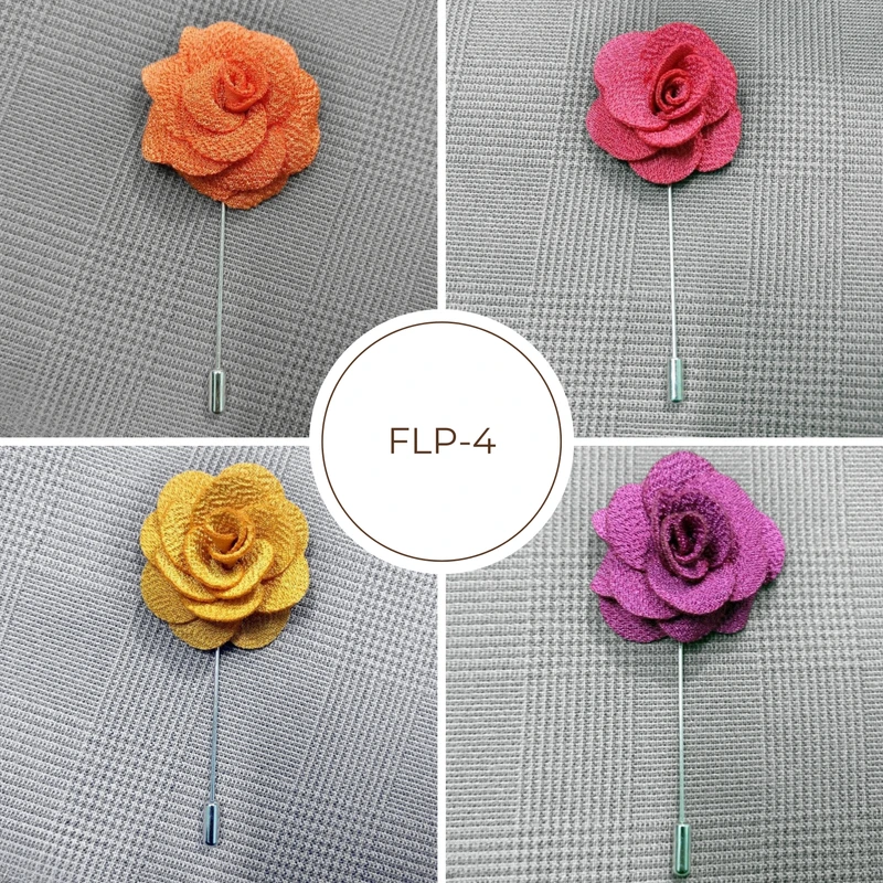 Light Color Floral Lapel Pin. FLP-4