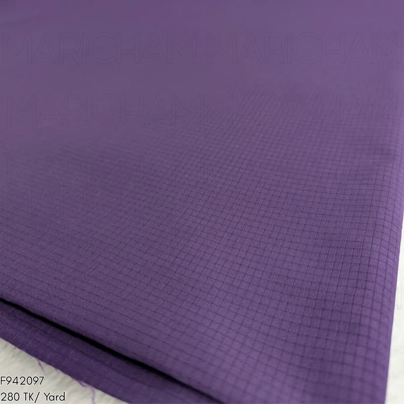 Purple Color Viscose Stretchable Fabric F942097