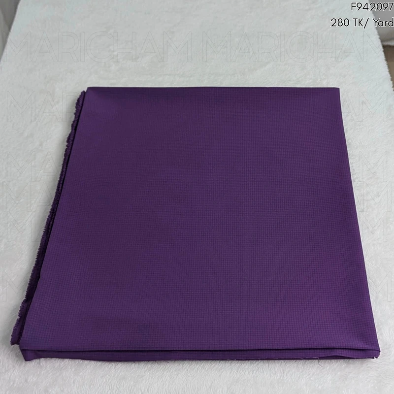 Purple Color Viscose Stretchable Fabric F942097 - Image 3