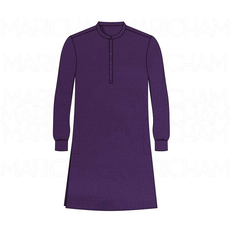 Purple Color Viscose Stretchable Fabric F942097 - Image 6