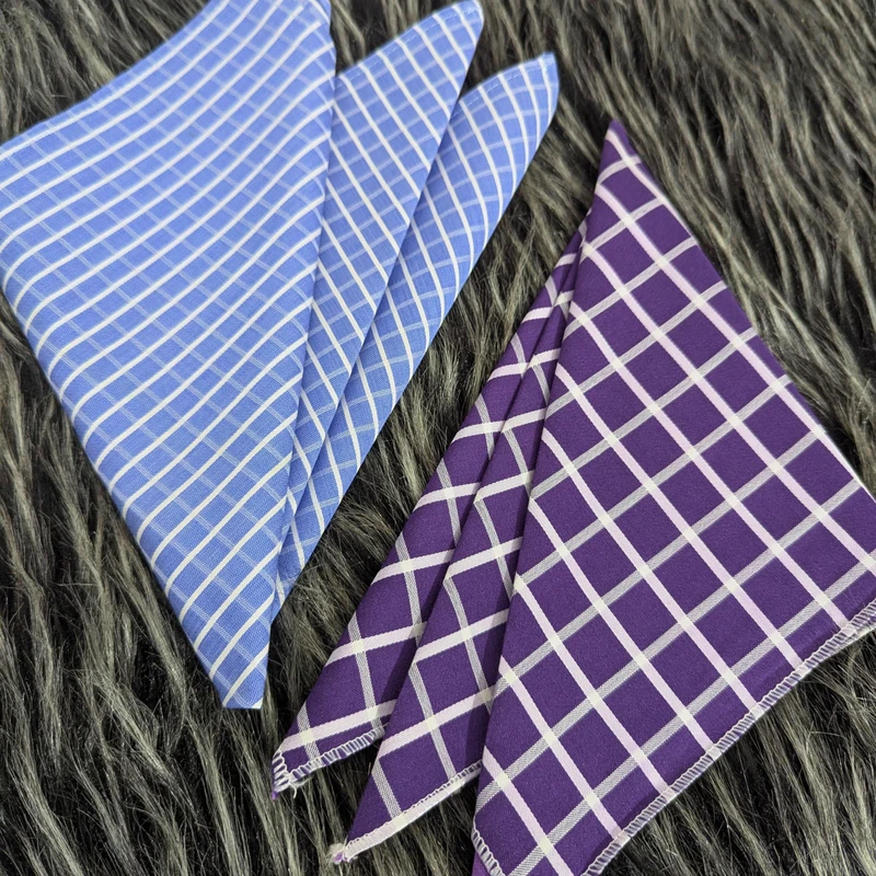 Checkered 13x13 Pocket Squares. PS-13012