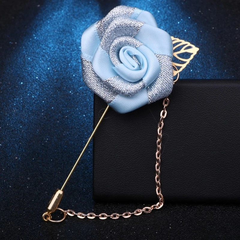 Floral Lapel Pin With Golden Metal Flower. FLP-18 - Image 10