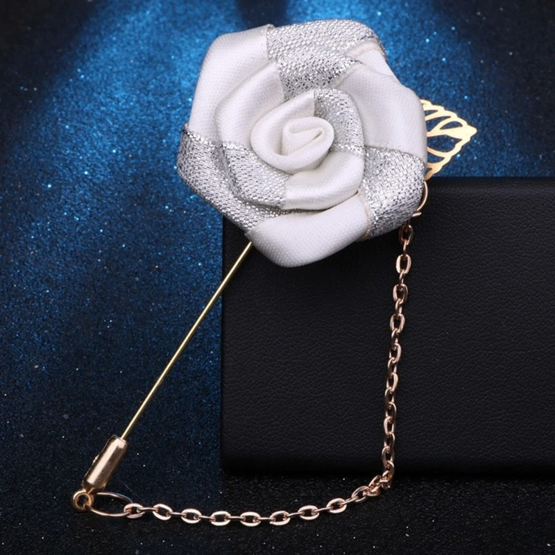 Floral Lapel Pin With Golden Metal Flower. FLP-18 - Image 11